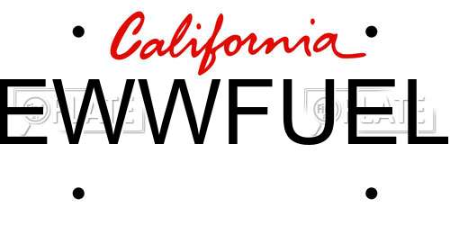 EWWFUEL California License Plate