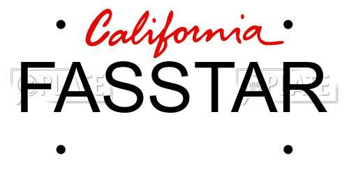 FASSTAR California License Plate