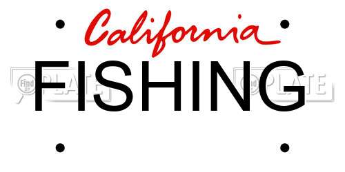FISHING California License Plate