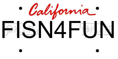 FISN4FUN California License Plate