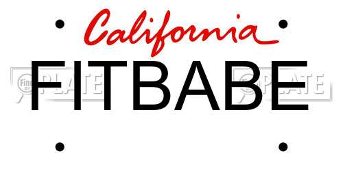 FITBABE California License Plate