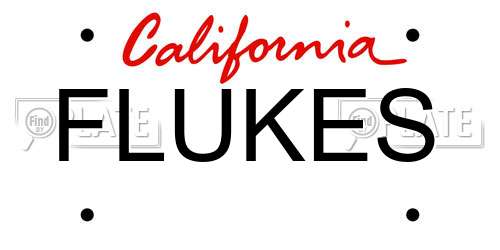 FLUKES California License Plate