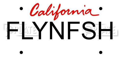 FLYNFSH California License Plate