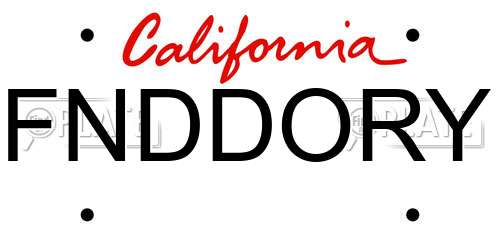 FNDDORY California License Plate
