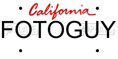 FOTOGUY California License Plate