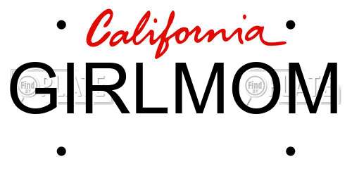 GIRLMOM California License Plate
