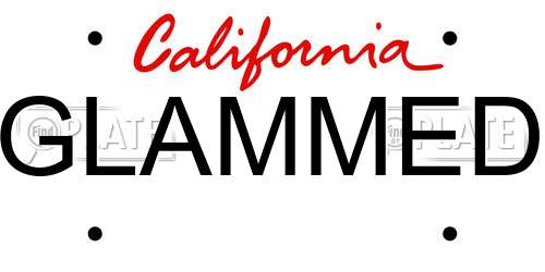 GLAMMED California License Plate