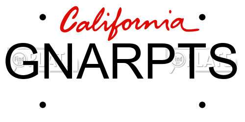 GNARPTS California License Plate