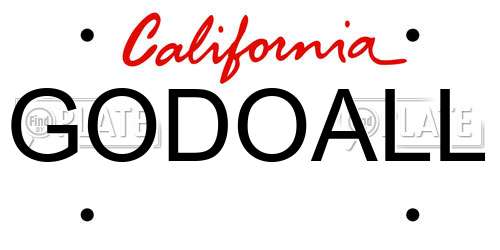 GODOALL California License Plate