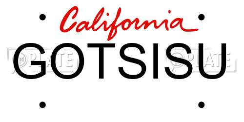 GOTSISU California License Plate