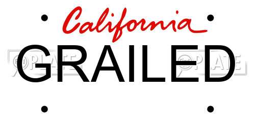 GRAILED California License Plate