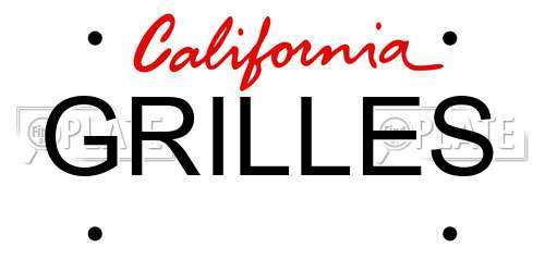 GRILLES California License Plate