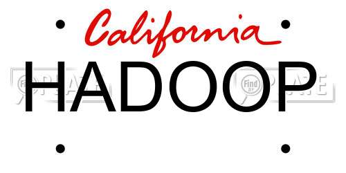 HADOOP California License Plate