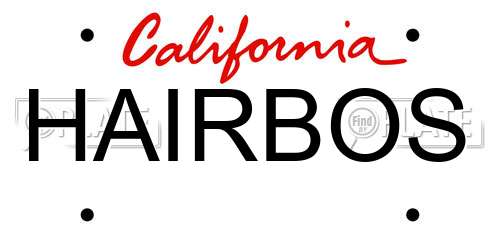 HAIRBOS California License Plate