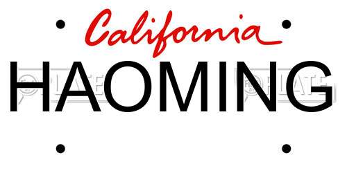 HAOMING California License Plate