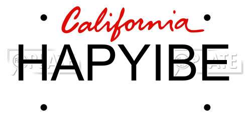 HAPYIBE California License Plate