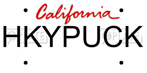 HKYPUCK California License Plate