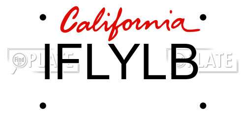 IFLYLB California License Plate