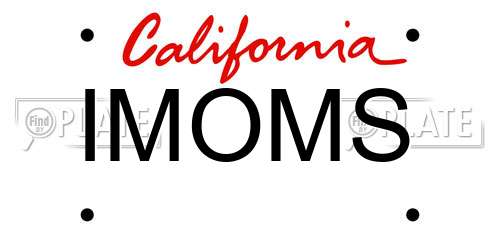 IMOMS California License Plate