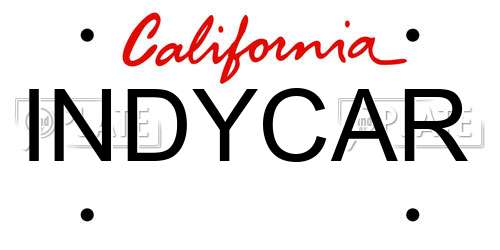 INDYCAR California License Plate