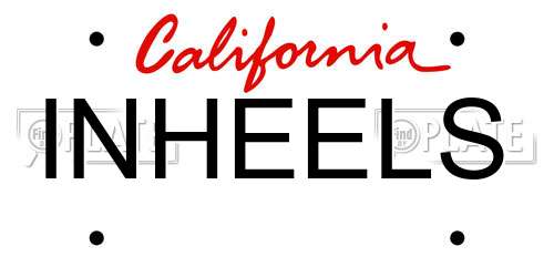 INHEELS California License Plate