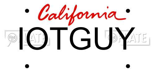 IOTGUY California License Plate