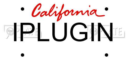 IPLUGIN California License Plate