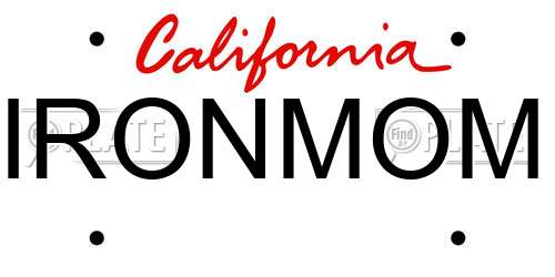 IRONMOM California License Plate