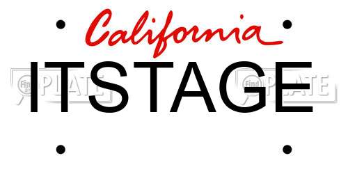 ITSTAGE California License Plate
