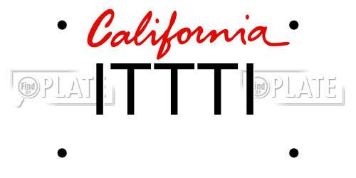 ITTTI California License Plate