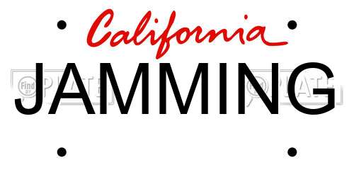 JAMMING California License Plate