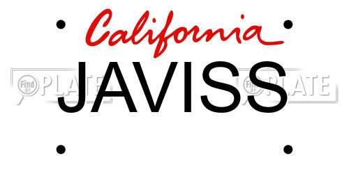 JAVISS California License Plate