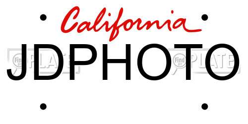 JDPHOTO California License Plate