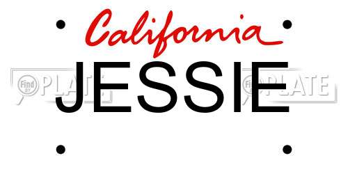 JESSIE California License Plate