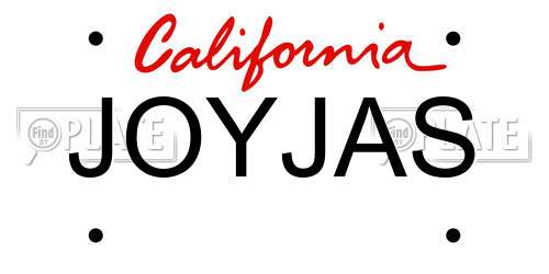 JOYJAS California License Plate