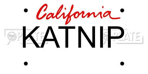 KATNIP California License Plate