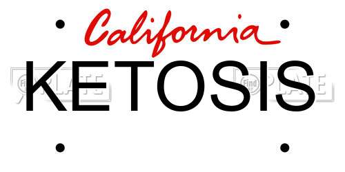 KETOSIS California License Plate