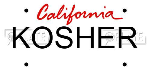 KOSHER California License Plate