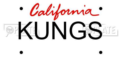 KUNGS California License Plate