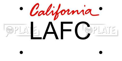 LAFC California License Plate