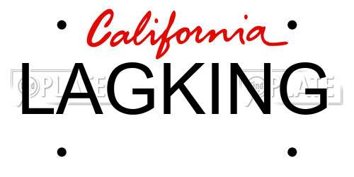 LAGKING California License Plate