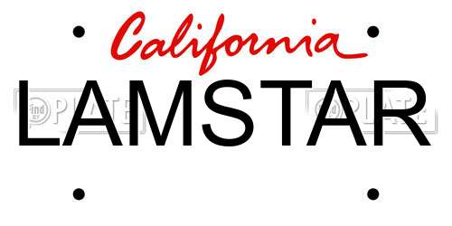 LAMSTAR California License Plate