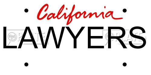 LAWYERS California License Plate