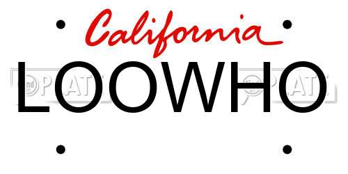 LOOWHO California License Plate