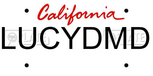 LUCYDMD California License Plate