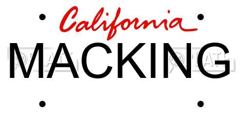 MACKING California License Plate