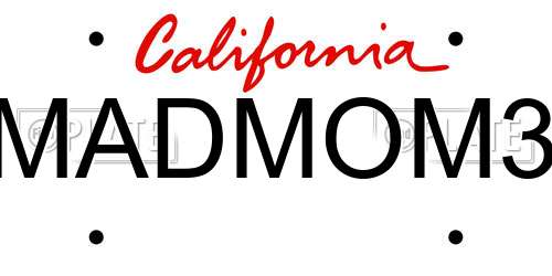 MADMOM3 California License Plate