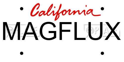 MAGFLUX California License Plate