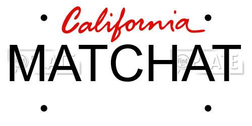 MATCHAT California License Plate
