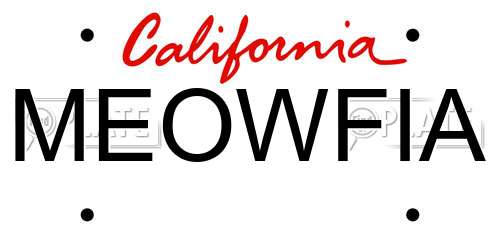 MEOWFIA California License Plate